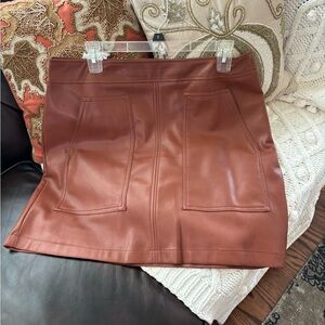 Pleather fall skirt!